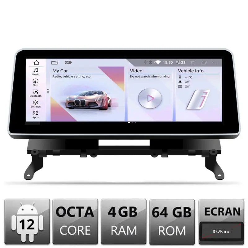 Navigatie Android BMW X1 E84 10.25 inch, 4GB RAM, 64GB, 4G Preferatul clienților