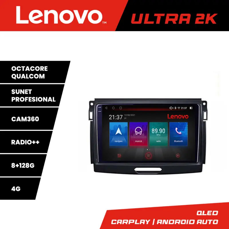 Promoție Navigație Android Ford Ranger 2015-2020 Octa Core GPS 4G 4+64GB Resigilată
