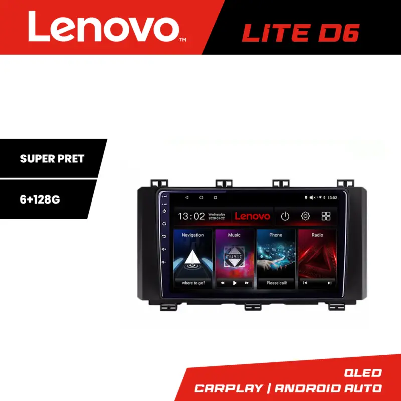 Preferatul clienților Navigație Toyota Auris 2013-2018 Lenovo Lite D6 Android 6+128 GB