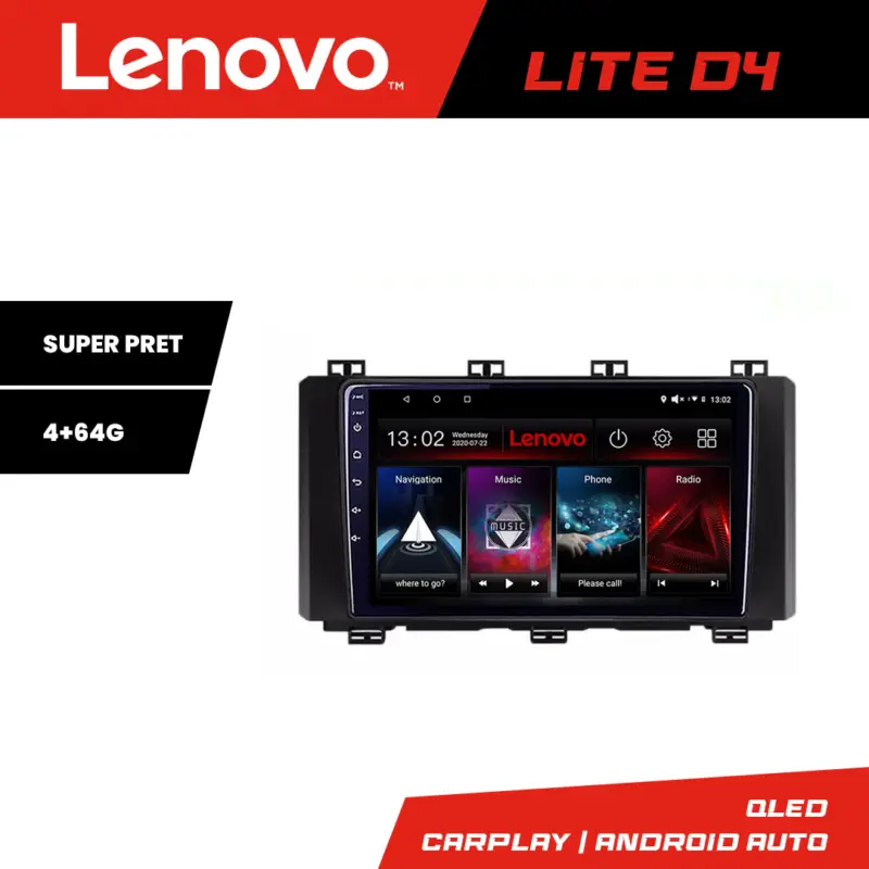 Cumpără acum Navigatie Toyota Auris 2013-2018 Lenovo Android 4GB RAM 64GB cu Waze