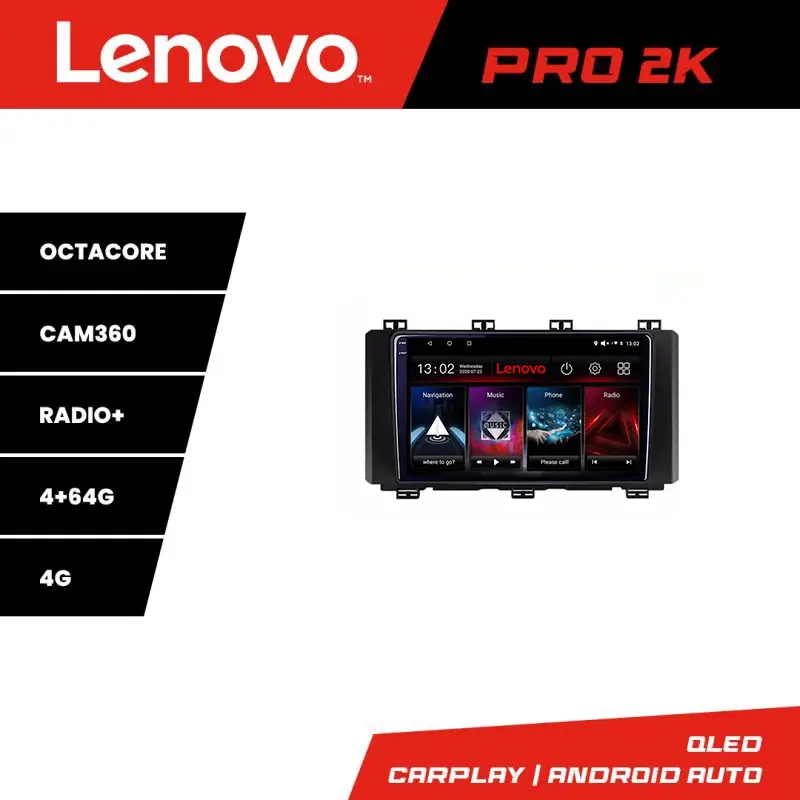 Navigație Toyota Auris 2013-2018 Lenovo QLED 2K 4GB+64GB Android 360 Noutate