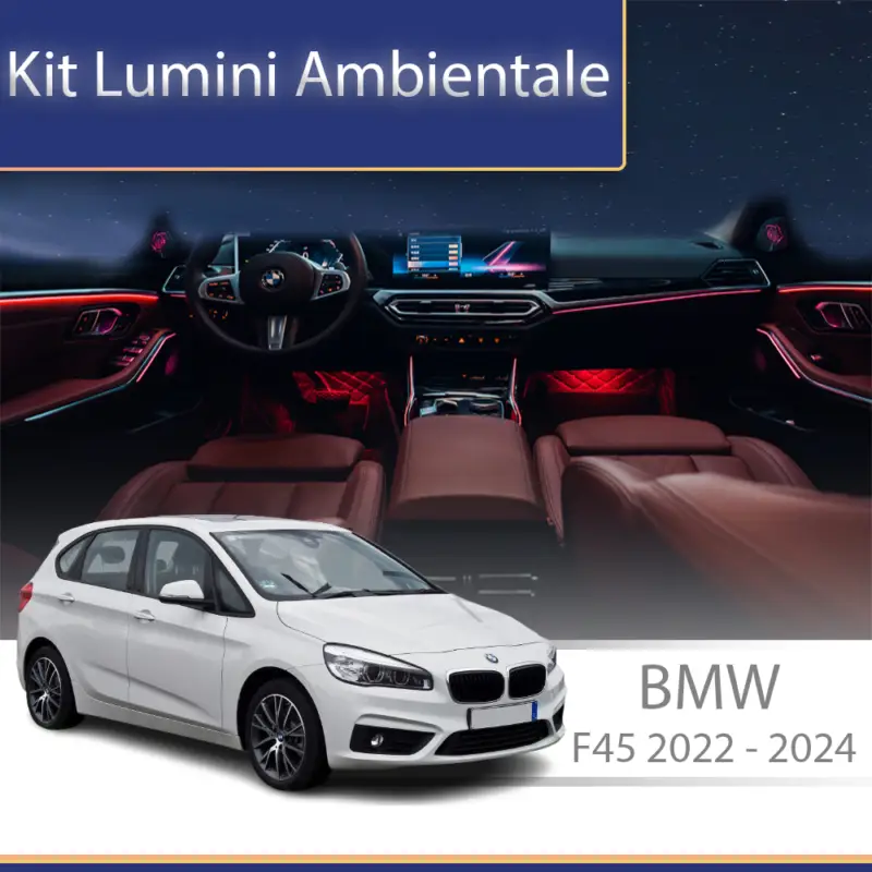 Kit lumini ambientale BMW Seria 2 F45 2022-2024, control telefon și sistem original Super ofertă