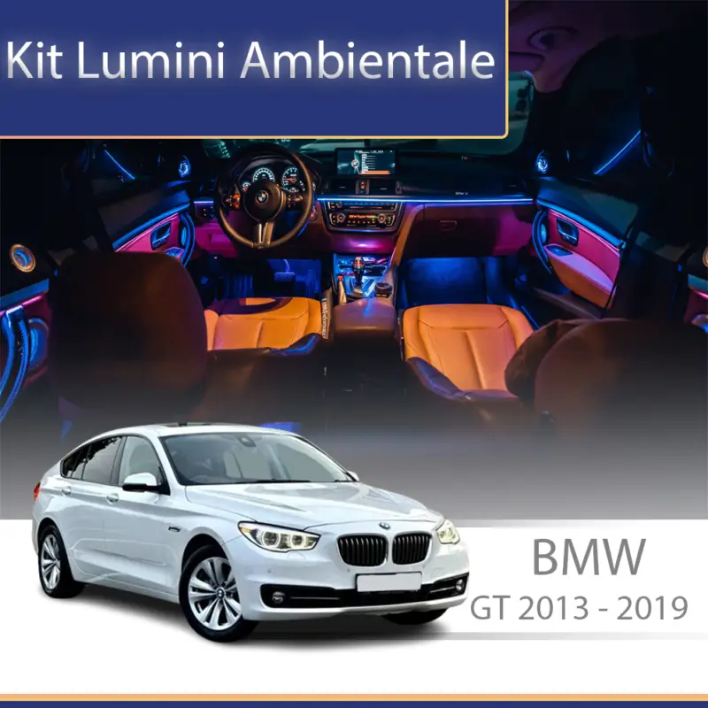 Kit lumini ambientale BMW Seria 4 GT 2013-2019, set complet cu control din telefon Plată securizată