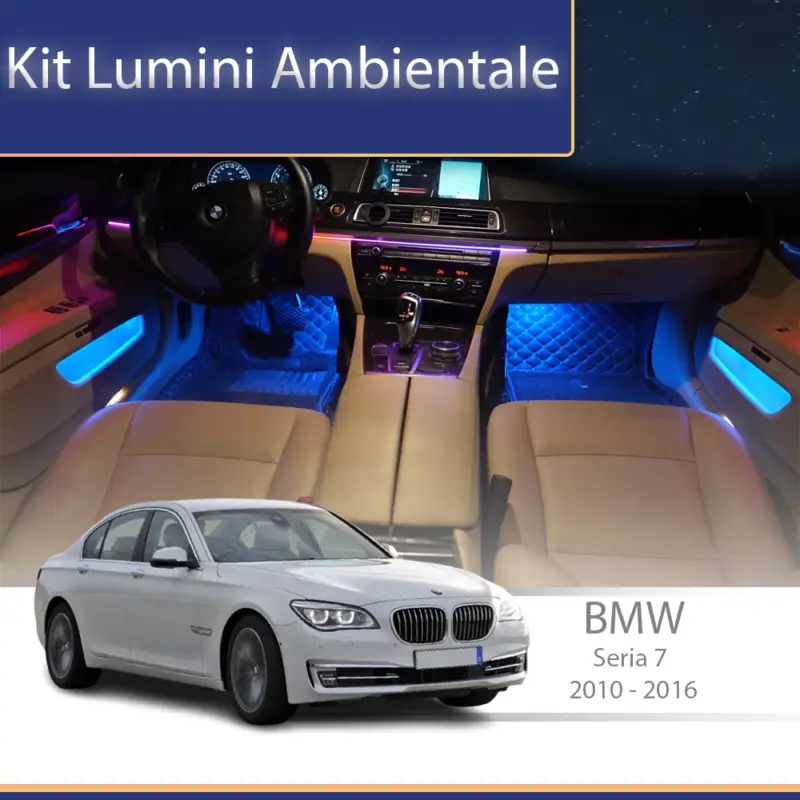 Preț mic Kit lumini ambientale BMW Seria 7 F01/F02 2010-2016, set complet dedicat