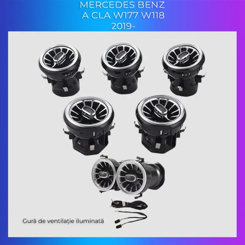 Lumini ambientale Mercedes W177/W118 2019-2025 pentru ventilatoare dedicate Ofertă de sezon