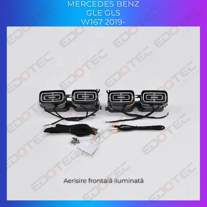 Lumini ambientale Mercedes W167 2019-2023 cu ventilatoare iluminate Retur gratuit