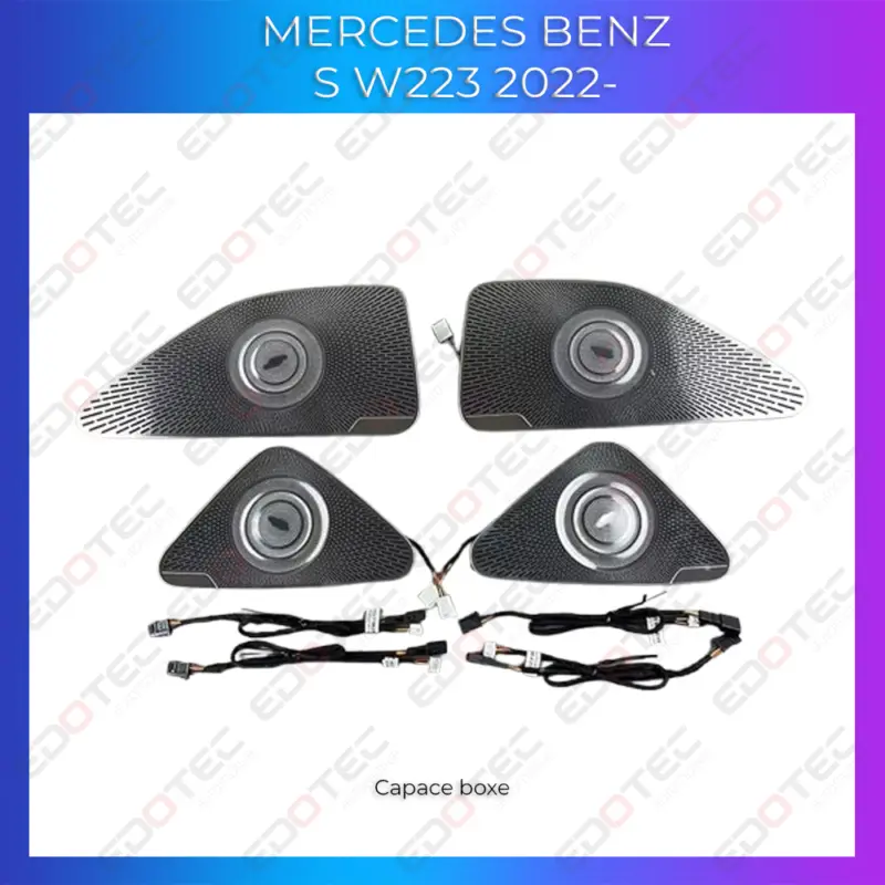 Preț redus Lumini ambientale Mercedes W223 2022-2025 pentru capace boxe, control telefon