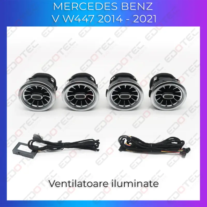 Ventilatoare ambientale Mercedes W447 V-Class 2014-2021 cu control din telefon Chilipir