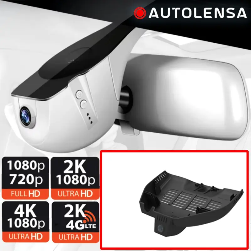Cameră DVR față 1080p WiFi pentru Mercedes GLC 2016-2022 și EQC Autolensa Reducere specială