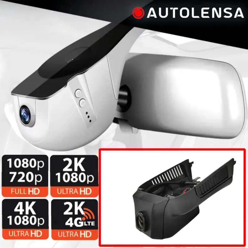 Lichidare de stoc Cameră DVR față 1080p WiFi pentru Mercedes GL și R Class, OEM Fit, Bej