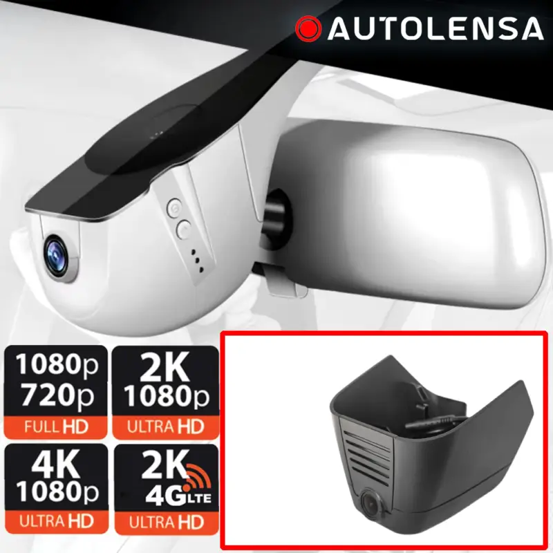 Ieftin Cameră DVR față 1080p pentru Jaguar XE/XF 2023+, Autolensa 24/7, negru
