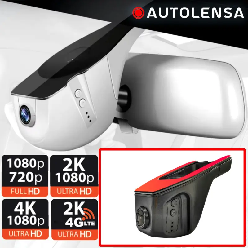 Camera DVR auto Autolensa 300A 1080p WiFi monitorizare 24/7, negru Preț redus