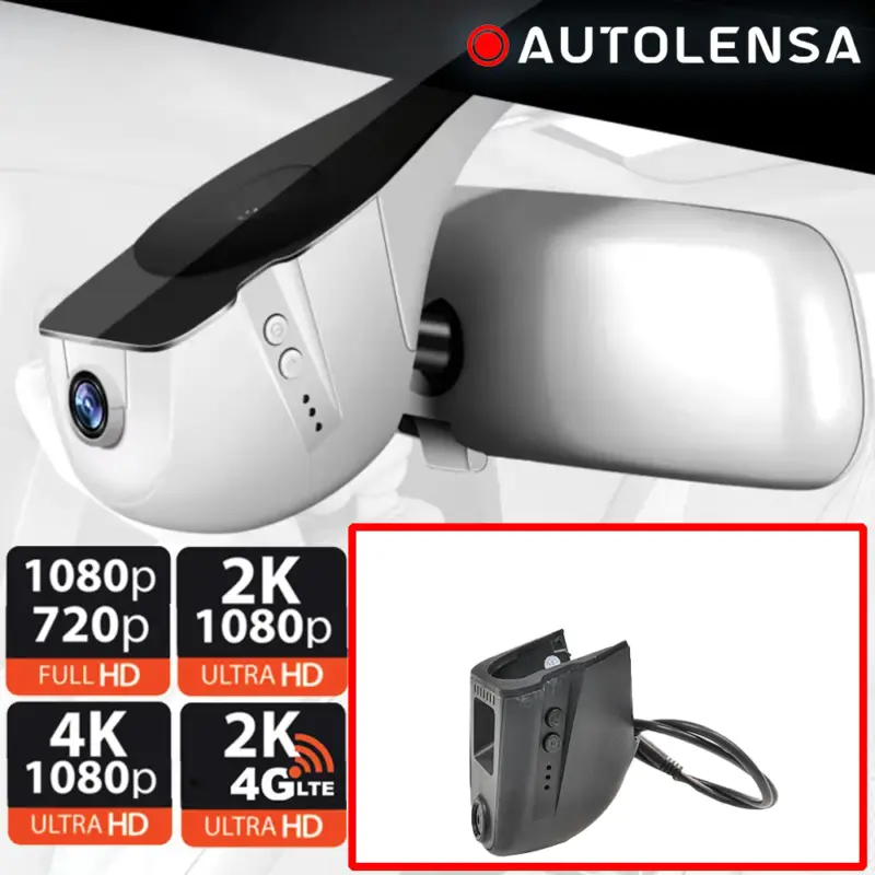 Plată securizată Cameră DVR OEM Audi A4/A5 B9 față-spate 1080p/720p WiFi 24/7 Gri