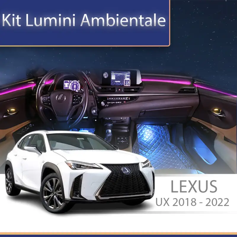 Plată securizată Kit lumini ambientale Lexus UX 2018-2022, set complet cu control din telefon
