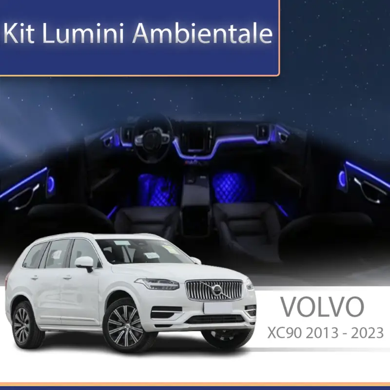 Kit lumini ambientale Volvo XC90 2013-2023, control telefon sau sistem original Reduceri