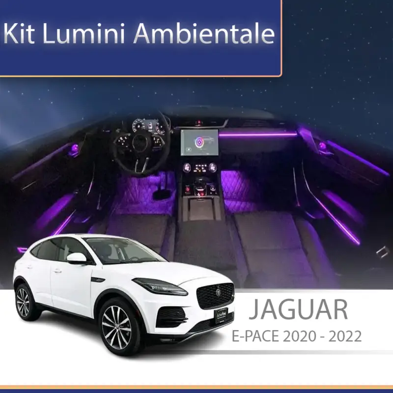 Kit lumini ambientale Jaguar E-PACE 2020-2022, control din telefon sau sistem original Preferatul clienților