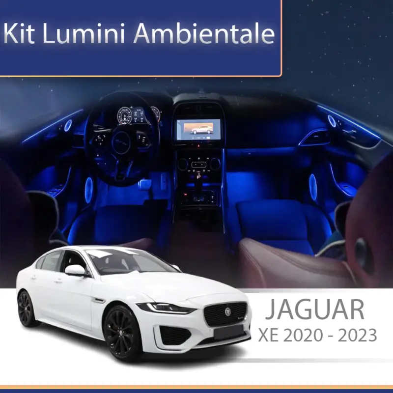 Kit lumini ambientale Jaguar XE 2020-2023, set complet cu control din telefon Preferatul clienților