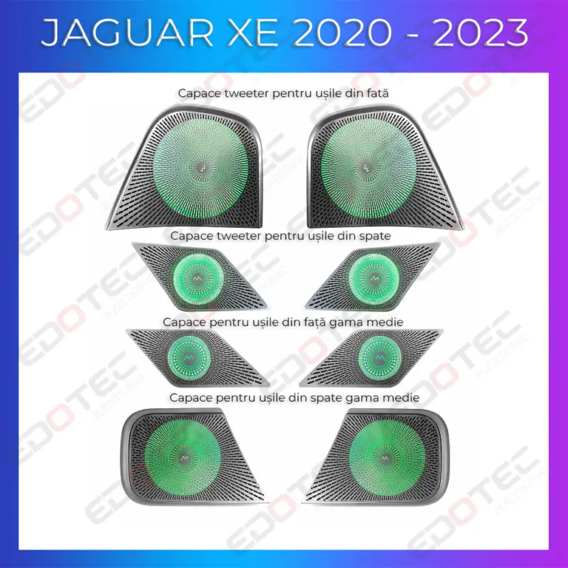 Lumini ambientale Jaguar XE 2020-2023 pentru capace boxe iluminate LED Popular