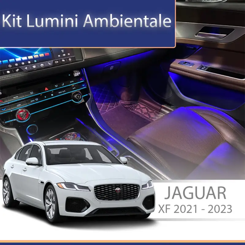 Mai ieftin Kit lumini ambientale Jaguar XF 2021-2023, set complet RGB cu control din telefon
