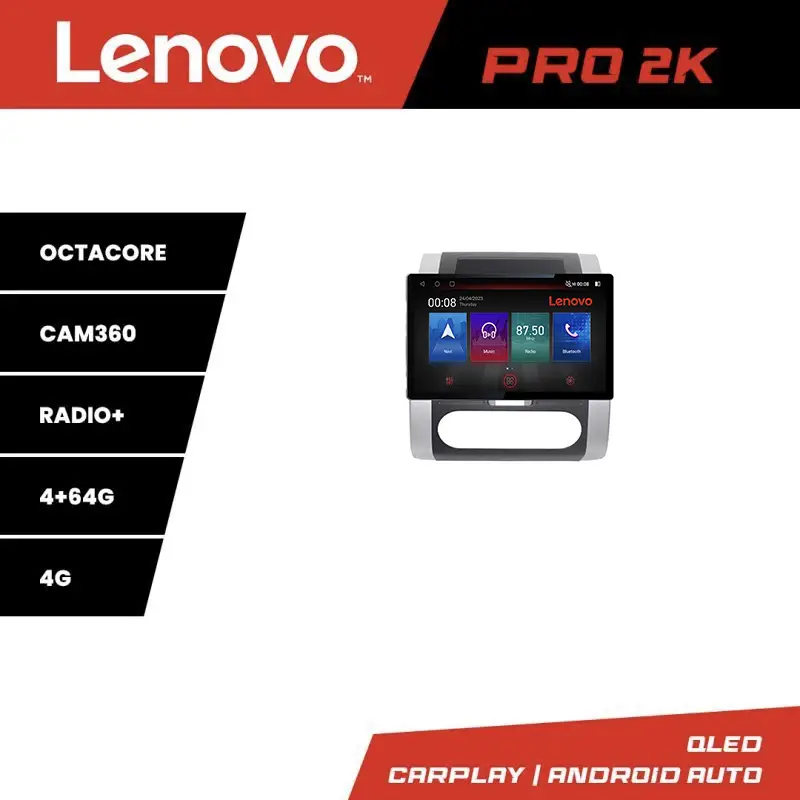 Navigație Nissan X-Trail 2008-2013 Lenovo PRO 13 inch 2K, 4GB RAM, 64GB, 4G Popular