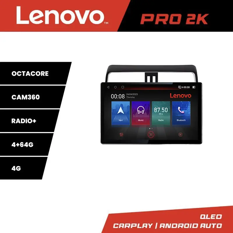 Comandă acum Navigație Toyota Prado J150 2018+ Lenovo PRO 13 inch 2K, 4G, 4+64GB
