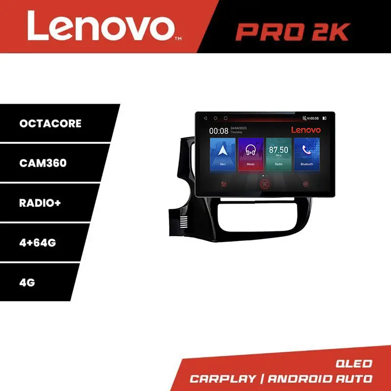 Navigatie Android Lenovo PRO 13 inch 2K 4G DSP pentru Mitsubishi Outlander 2013-2019 Livrare expres