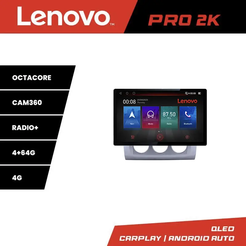 Navigatie Ford Focus 2004-2011 clima manuala, 13 inch 2K, 4G, 4+64GB Lichidare de stoc