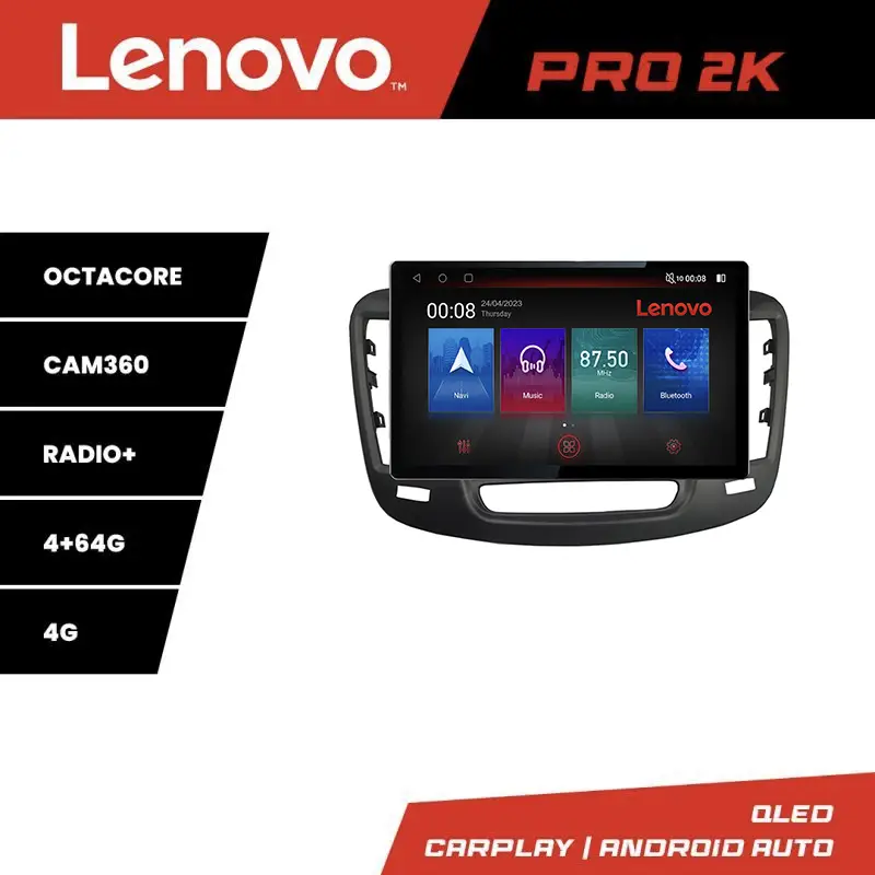 Navigație Android Chrysler 200 2015-2019 Lenovo PRO 13 inch 2K 4G 4+64GB DSP Retur ușor