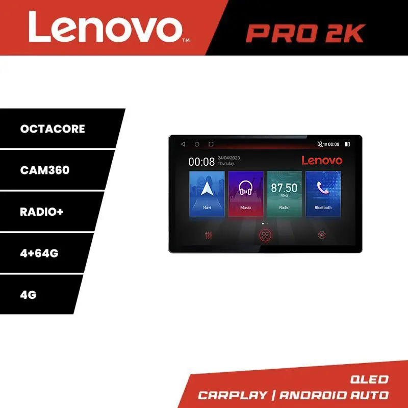 Navigație auto Chrysler Jeep Lenovo PRO 13 inch 2K Android 4G DSP Calitate înaltă