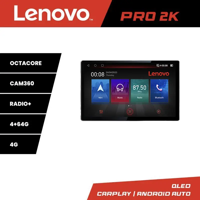 Reducere extra Navigație Fiat 500 2015-2021 Lenovo PRO 13 inch 2K, 4G, 4+64GB