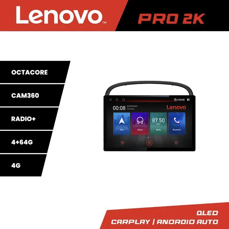 Navigație Peugeot 607 Lenovo PRO 13 inch 2K Android 4G DSP 4GB+64GB Promoție