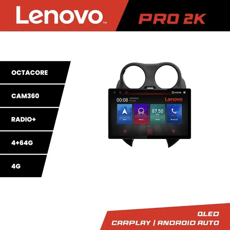 Reducere extra Navigație Nissan Micra 2010-2014 Lenovo PRO 13 inch 2K, 4GB+64GB, 4G