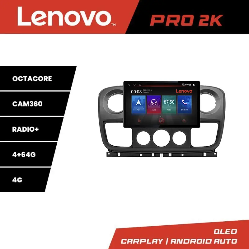 Navigație Opel Movano / Renault Master 2010-2021 Lenovo PRO 13 inch 2K 4GB+64GB 4G Reducere specială