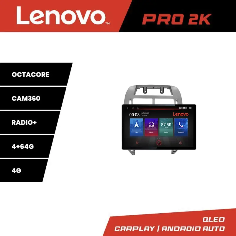 Nu rata Navigatie Android VW Polo 2004-2011 Lenovo PRO 13 inch 2K, 4G, 4+64GB