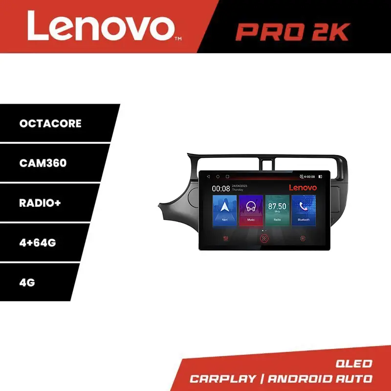 Livrare gratuită Navigație Android Kia Rio 2011-2014 Lenovo PRO 13 inch 2K, 4GB+64GB, 4G