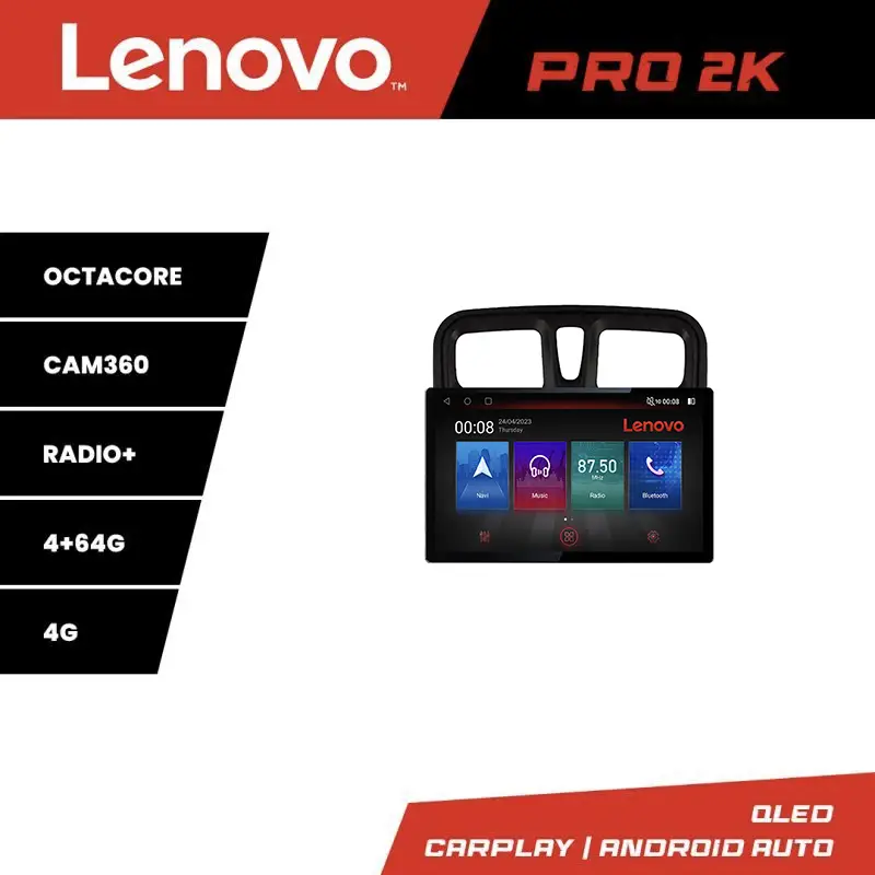 Calitate înaltă Navigație Dacia Sandero 2012-2020 Lenovo PRO 13 inch 2K, 4GB+64GB, 4G