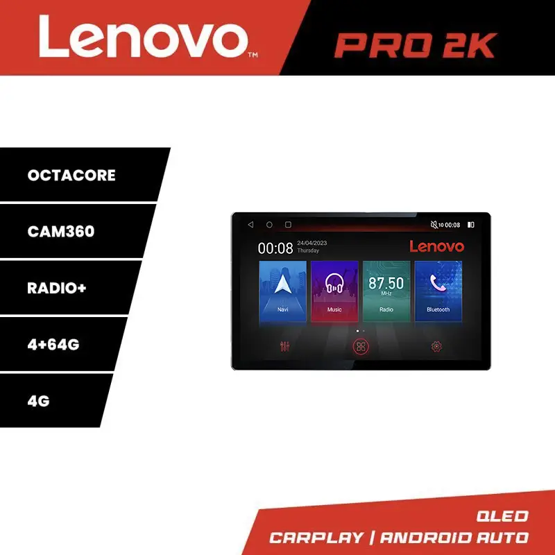 Ofertă exclusivă Navigație Toyota Lenovo PRO 13 inch 2K, 4GB RAM, 64GB, 4G, GPS, DSP