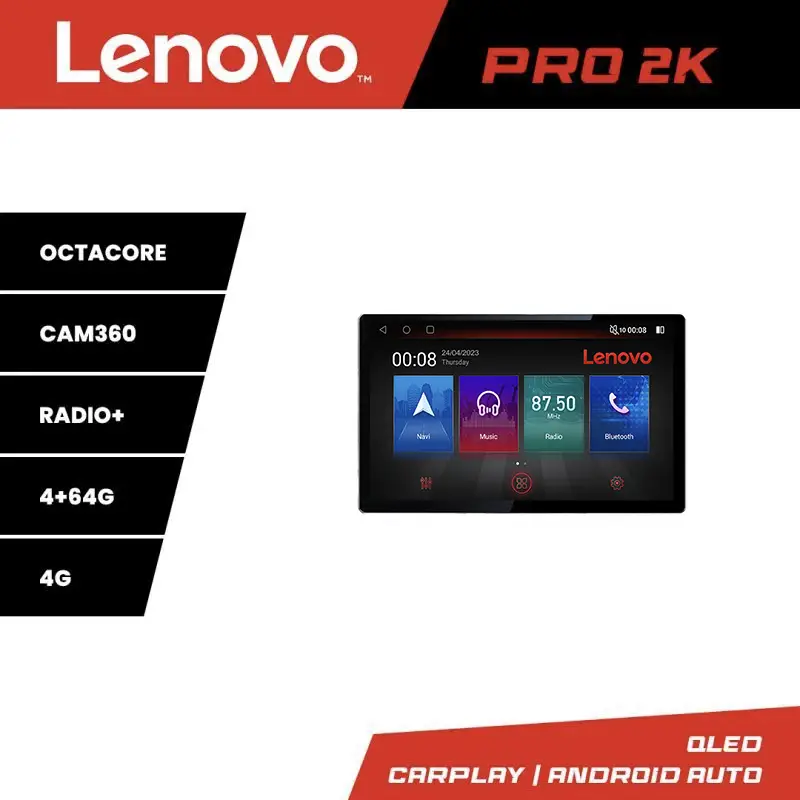 Navigație Toyota Verso 2004-2009 Lenovo PRO 13 inch 2K, 4G, 4+64GB Ofertă exclusivă