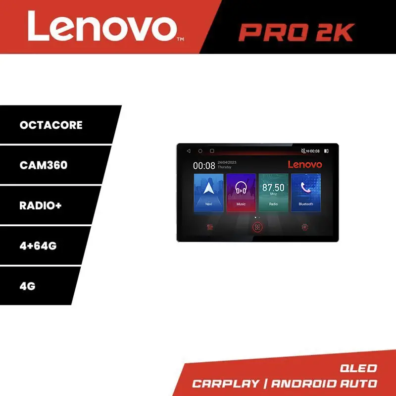 Cel mai bun preț Navigație auto VW Lenovo PRO 13 inch 2K, 4GB RAM, 64GB, 4G, DSP