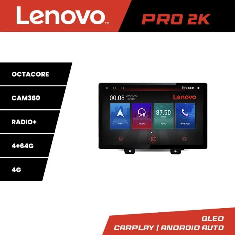 Navigație Jeep Wrangler 2018+ Lenovo PRO 13 inch 2K, 4G, 4GB+64GB Ofertă limitată