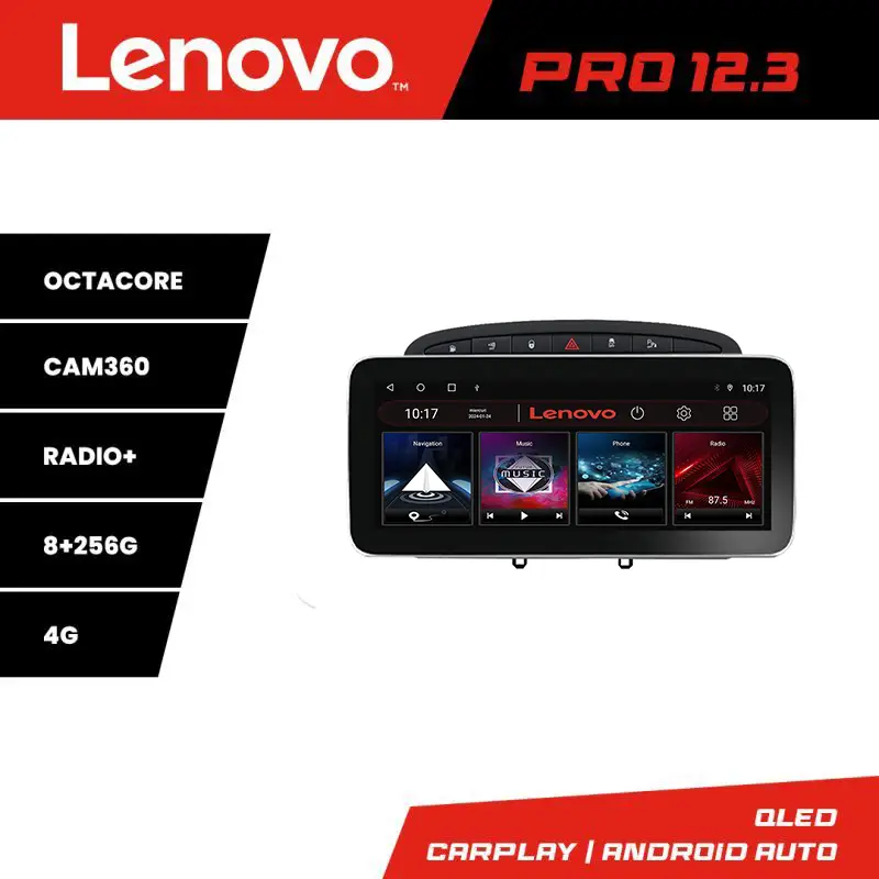 Calitate înaltă Navigație Android Peugeot 308 2008-2013 Lenovo PRO 12.3 inch QLED 8+256GB 4G