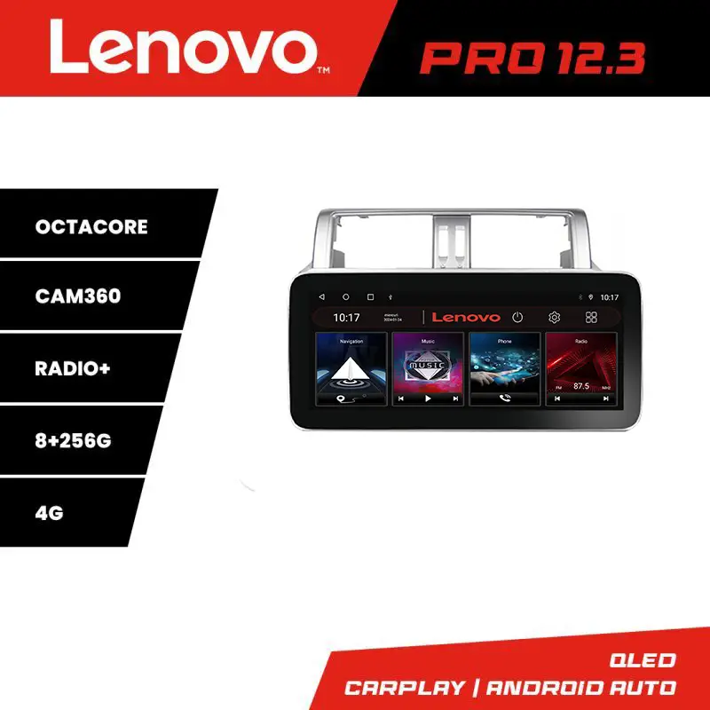 Navigație Toyota Landcruiser Prado J150 2014-2017 Lenovo Pro 12.3 QLED 8+256GB 4G Reduceri