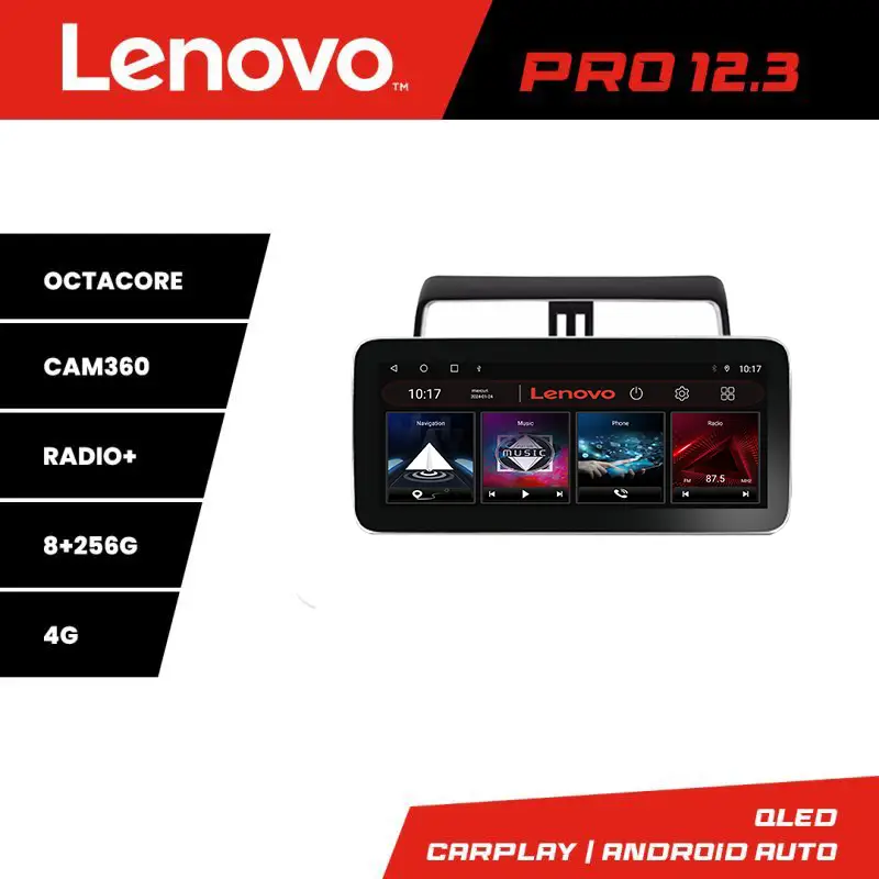 Mai ieftin Navigație Toyota Prado J150 2018+ Lenovo PRO 12.3 QLED 8GB RAM 256GB 4G
