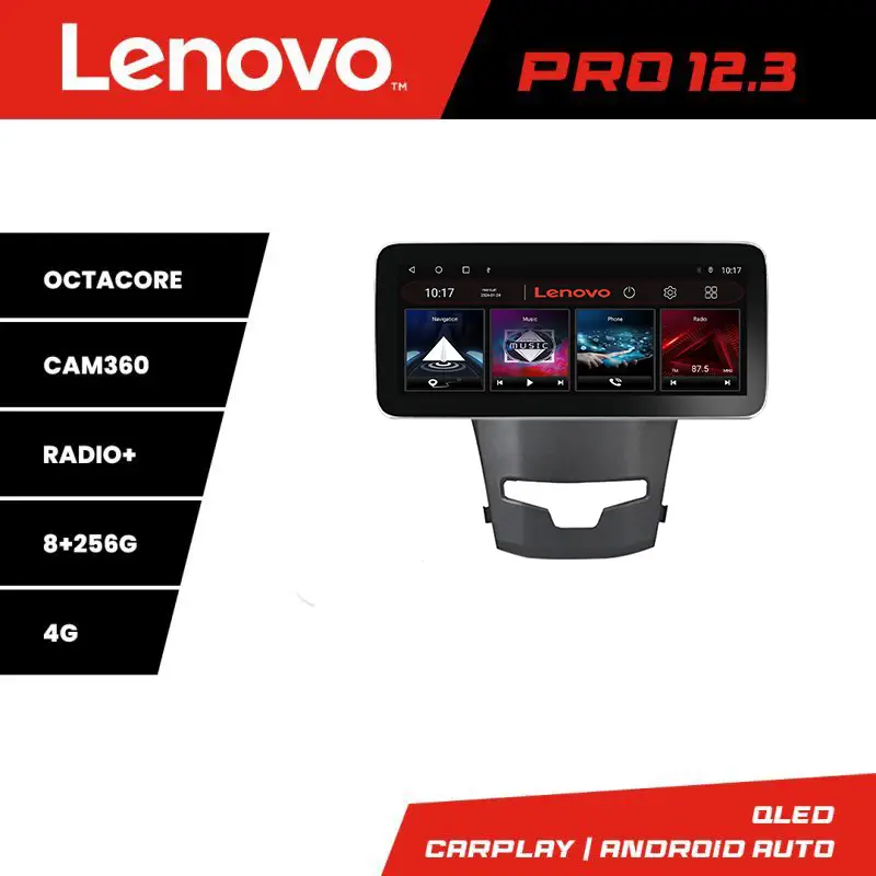 Doar azi Navigație SsangYong Korando 2014-2019 Lenovo PRO 12.3 QLED 8GB+256GB 4G