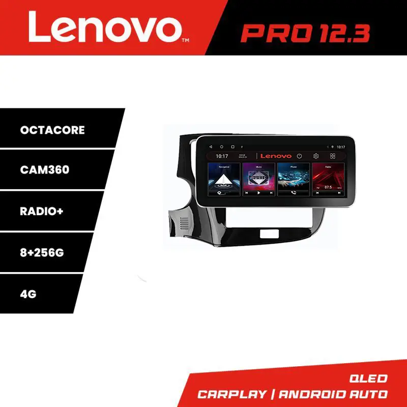 Retur gratuit Navigatie Android Mitsubishi Outlander 2013-2019 Lenovo PRO 12.3 QLED 8+256GB 4G