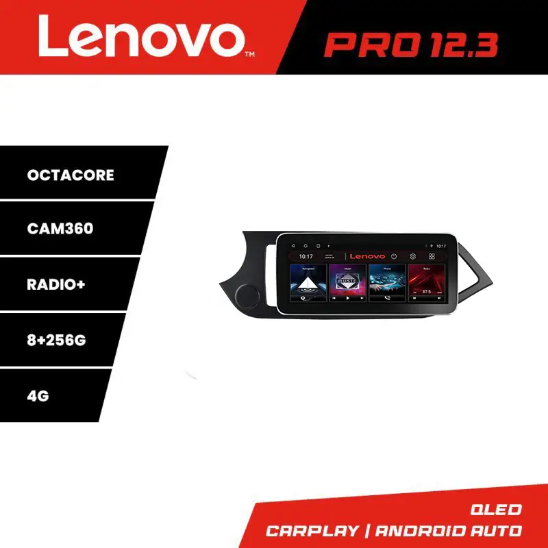 Discount Navigație Kia Picanto 2011-2015 Lenovo PRO 12.3 inch QLED 8GB+256GB 4G