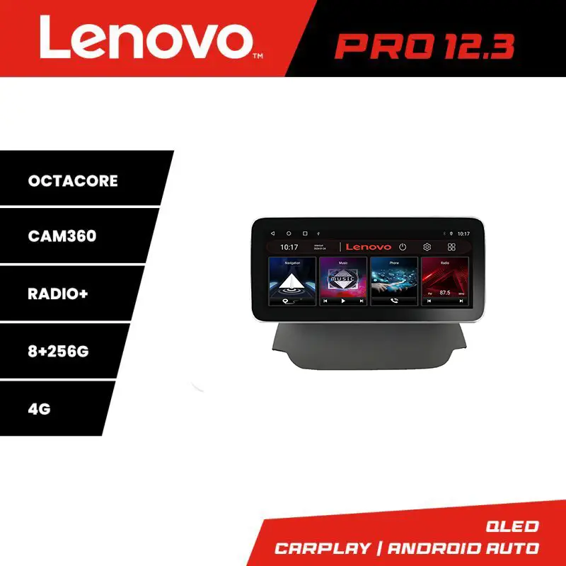 Noutate Navigație Ford Ecosport 2013-2016 Lenovo PRO 12.3 QLED 8GB+256GB 4G GPS