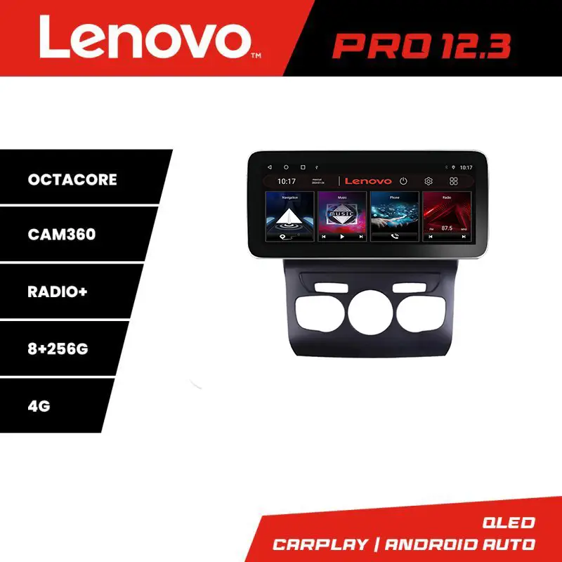 Disponibil imediat Navigație Citroen C4 2011-2016 Lenovo PRO 12.3 inch QLED 8GB+256GB 4G