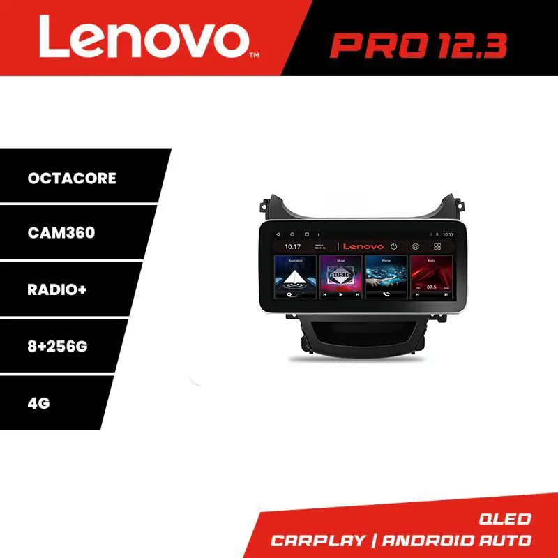 Navigație Hyundai Elantra 2013-2015 Lenovo Pro 12.3 QLED 8GB+256GB 4G Calitate înaltă