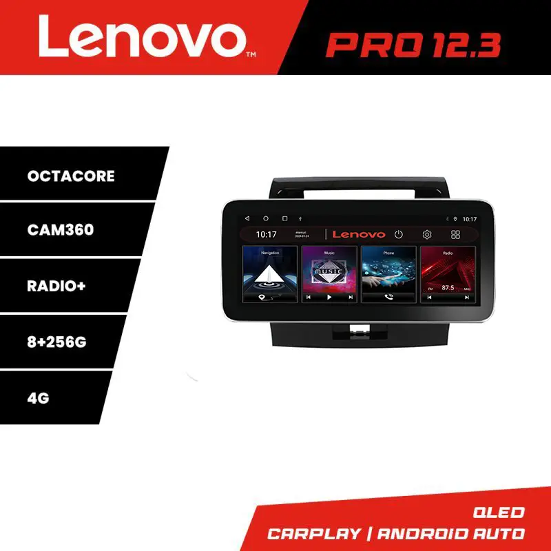 Navigatie Toyota Land Cruiser L200 Lenovo PRO 12.3 inch QLED 8GB+256GB 4G Doar azi